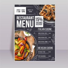 Laminated Menu