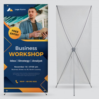 X-Stand - 24" x 63" (w/ 13oz Vinyl Banner)